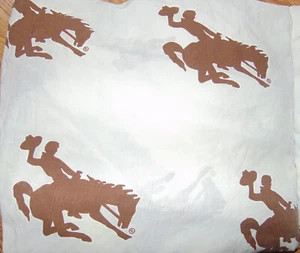 Northwest Co Cowboy Western Sheets Rodeo Rider 2 Twin Size Flat Fitted - Picture 1 of 3
