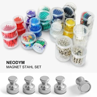MASTER OF BOARDS Neodym-Magnethaken | Push Pins | 50er- oder 100er-Set Magnete Magnet SONDERPREIS