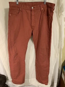 Jeans Levi’s 501 rojo naranja vintage corte recto. Talla 36/32 - Imagen 1 de 4