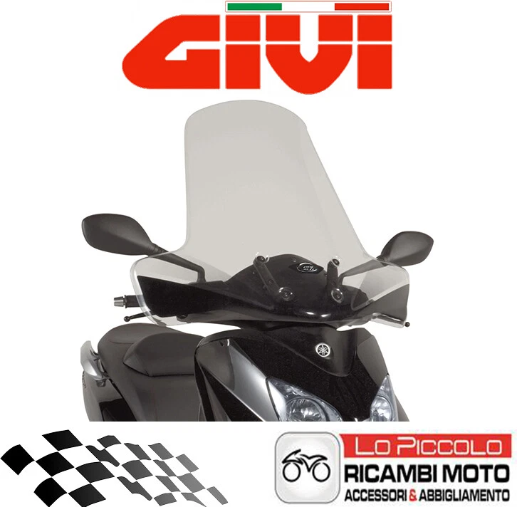 PARABREZZA GIVI YAMAHA X-CITY XCITY 125 250 2007 2017 - CON SERIGRAFIA D439ST - Immagine 1 di 1