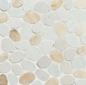 Oyster Sliced Pebble Mosaic Wall & Floor Tile ($ 10.31 per Sqft) - Picture 1 of 10