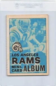 1969 Topps Mini-Album Inserts #8 Los Angeles Rams EX *13 - Picture 1 of 2