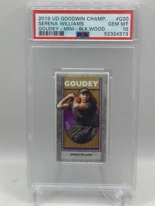 2019 UD Goodwin Mini Black Wood Lumberjack 2/8 #G20 Serena Williams PSA 10 - Bild 1 von 2