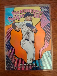2025 Topps Serie 2 - Summer Superstars Blake Snell #SS-44 Naranja 24/25 - Imagen 1 de 1