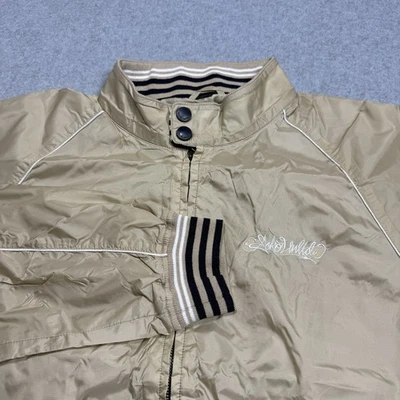 Ecko Unltd Bomber Jacket Mens Large Windbreaker Double Snap Collar VTG Y2K Retro - Image 1 of 4