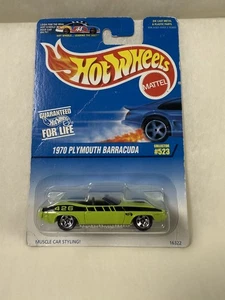 Hot Wheels 1970 Plymouth Barracuda Collector #523 NEW Green - Picture 1 of 3