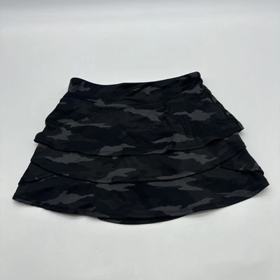 Athleta 女孩 Swing Skort Jupe 衬衫 Evasee 迷彩 XL 口袋拉链标志...#31222 — 第 1/4 张图片