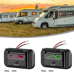 Prise de courant voiture PD USB C charge rapide pour véhicules 12V/24V design a - Photo 1 sur 16