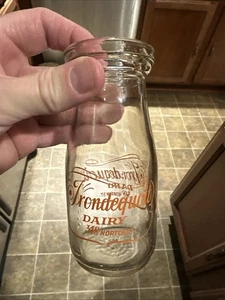 Trondequoit Dairy 348 Norton St. ACL Half Pint Milchflasche Rochester New York NY - Bild 1 von 13