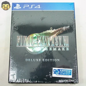 Final Fantasy 7 Remake PS4 Deluxe Edition Sealed Sony PlayStation 4 2020 New B - Picture 1 of 9