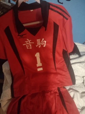 Haikyuu Kuroo Cosplay Costume Uniform Shirt & Shorts (Wig Not Included) Size L - Image 1 of 3