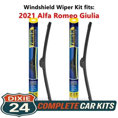 Rain-X Longitude Wiper Kit fits: 2021 Alfa Romeo Giulia (Driver & Passenger) - Image 1 of 4