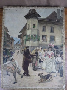 3 grands PUZZLES Jigsaw Circa. 1890 ill. JULES GIRARDET Chromo LITHOGRAPHIES - Picture 1 of 1