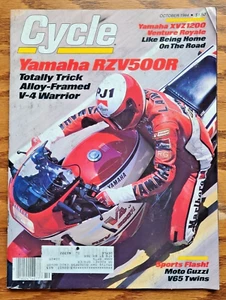 Cycle Magazine October 1984 Yamaha RZV500R XVZ 1200 Motor Guzzi V65 Twins - Picture 1 of 9