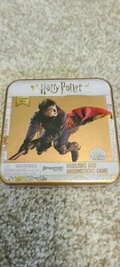Harry Potter Basilisks and Broomsticks Magnetic Game In Metal Case Travel Game - Picture 1 of 2