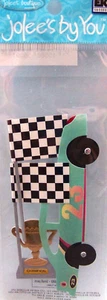 Pegatinas de Jolee's by You para autos de carreras bandera trofeo auto corredor calor - Imagen 1 de 1