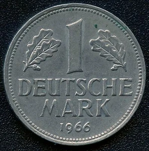 Germany 1966 'J' 1 Mark Coin - Picture 1 of 2