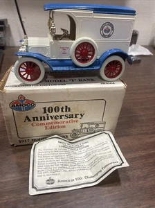 ERTL 1917 MODEL T FORD BANK WITH KEY AMOCO 1/25 SCALE. - Picture 1 of 7