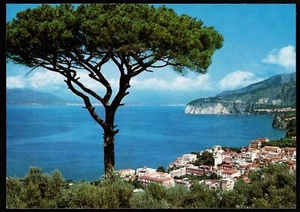 Sorrent Panorama mit Kiefer und Vesuv Italien Postkarte - Bild 1 von 2