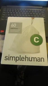 Forros Simplehuman Code C, bolsas de basura, 10 litros / 2,6-3,2 galones 60 quilates - Imagen 1 de 3