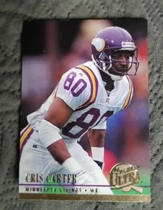 Tarjeta de ultra fútbol americano #183 1994 Cris Carter - Minnesota Vikings - Imagen 1 de 2