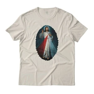 Camiseta Gráfica a Todo Color de la Divina Misericordia Jesucristo Religión Católica - Imagen 1 de 10