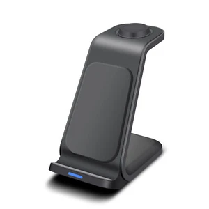 3in1 Fast Wireless Charger Dock Station For Samsung Galaxy S25 S24 Note9 Watch 7 - Picture 1 of 14