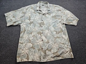 Tommy Bahama Size Large Wawaiian Short Sleeve Shirt Flower Print Button Down - Picture 1 of 5