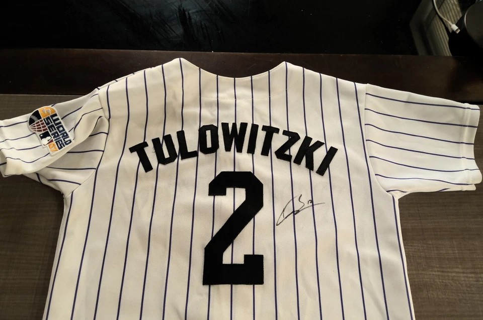 Troy Tulowitzki 2007 Colorado Rockies World Series Mens Home Jersey/Clint Barmes - Image 1 of 4