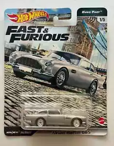 Hot Wheels 2020 PREMIUM FAST FURIOUS EURO FAST 1/5 '63 ASTON MARTIN DB5 Bond 007 - Foto 1 di 1