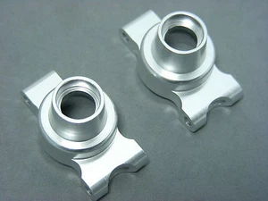Tamiya TT01 Polished Silver Aluminum Rear Uprights Knuckles Nismo Silvia S15 NEW - Picture 1 of 5
