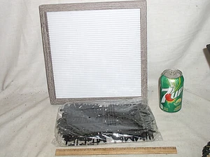 NEW SEALED 12" INCH WHITE MESSAGE BOARD BLACK LETTERS CHARACTERS WOOD FRAME USA - Picture 1 of 9
