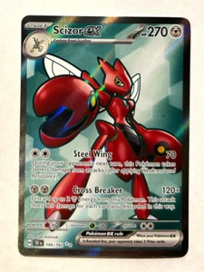 Pokemon Temporal Forces - SCIZOR EX - ULTRA RARE - 195/162 - NM/M - Picture 1 of 3