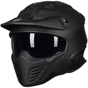 ILM Seller Refurbish Open Face 3/4 Motorcycle Half Helmet Moped ATV Scooter DOT - Picture 1 of 63