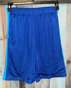 REEBOK Blue Athletic Basketball Gym Shorts Boys L 14 16 - Picture 1 of 3