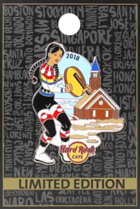 Hard Rock Cafe ONLINE 2018 Sexy PIN-UP Girl Series PIN #6/12 GREENLAND - LE 100! - Picture 1 of 1