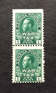 BroadviewStamps Canada BOB Sale. War Tax #MR1 pair MNH F-VF  CV$180 - Picture 1 of 2