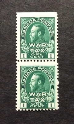 BroadviewStamps Canada BOB Sale. War Tax #MR1 pair MNH F-VF  CV$180 - Image 1 of 2