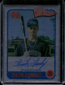 Cristian Hernandez 2020 Onyx Authenticated Nimbus Silver Border Auto /325 - Bild 1 von 3
