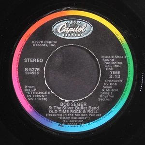 BOB SEGER & SILVER BULLET BAND: old time rock & roll / till it shines CAPITOL 7" - Bild 1 von 2