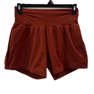 Halara Everyday Softlyzero Airy Cool Touch Tennis Shorts Skort Rust Large NEW - Picture 1 of 9