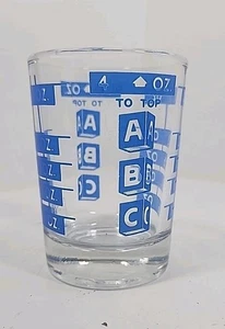 Vintage Libbey ABC Liquors 4 oz vetro di misurazione vetro shot glass. g - Foto 1 di 7