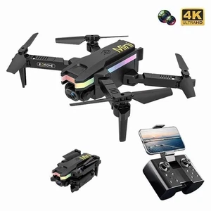 Ferngesteuerte Drohne 6 Achsen Mini UAV WIFI FPV Drohne Dual Kamera Quadrocopter HD 4K - Bild 1 von 11