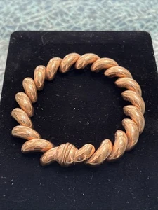 Pulsera Milor Italia de bronce enchapado en oro rosa pesado - Imagen 1 de 5