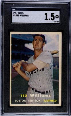 1957 Topps No1 Ted Williams SGC 1.5 - Изображение 1 из 2