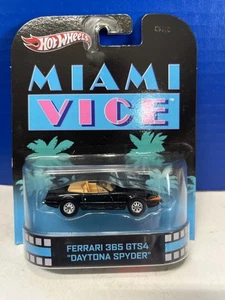 1/64 HOT WHEELS REAL RIDERS MIAMI VICE FERRARI 365 GTS4 DAYTONA SPYDER RETRO - Picture 1 of 2