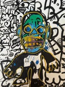 HASWORLD ORIGINAL Street Art Abstract Expressionism Modern Contemporary 1/1 - Picture 1 of 3