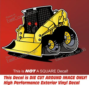 Skid Steer jcb Loader DECAL Bobcat Ford CUSTOM deer Yel - Picture 1 of 1