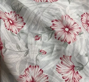 100% Linen Fabric Gorgeous Quality Floral Print By the Yard - Picture 1 of 4