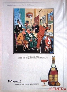 1979 BISQUIT Cognac 'The Visitor' Advert - Jensen after Bateman Series Print AD - Picture 1 of 1